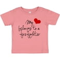 thumbnail image 3 of Inktastic My Heart Belongs Firefighter Girls Baby T-Shirt, 3 of 5