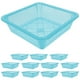 thumbnail image 5 of 12 cestas de almacenamiento cuadradas de plástico perforadas para oficina, cajón, estante, escritorio, bandeja organizadora, color aleatorio, 5 of 7