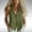 Army Green, variant on Women's Linen Sleeveless Button-Down Shirt Collared V-Neck Casual Blouse White M