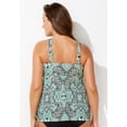 thumbnail image 2 of Swimsuits for All Women's V-Neck Flowy Tankini Top, 2 of 4
