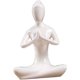 thumbnail image 3 of SZTXJ Zen Sculpture Figurine Yoga Thinker Garden Ornament Statue Home Cafe - Prayer, 3 of 5