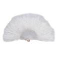 thumbnail image 1 of Feather Fan Foldable Handheld Festival Decoration Square Dance Retro Style Show Down Colorful Fan, 1 of 5
