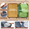 thumbnail image 3 of Costway 3-Piece Luggage Set ABS PC Hard Shell Suitcase Set with TSA Lock Telescope Aluminum Handles & 360° Spinner Wheels, 3 of 10