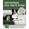 thumbnail image 3 of Ophanie Dark Green Orthopedic Dog Bed for Large and Medium Dogs with Non-Slip Bottom, Waterproof and Machine Washable Removable Pet Bed Cover,Size(35"x22"x3.5"), 3 of 7