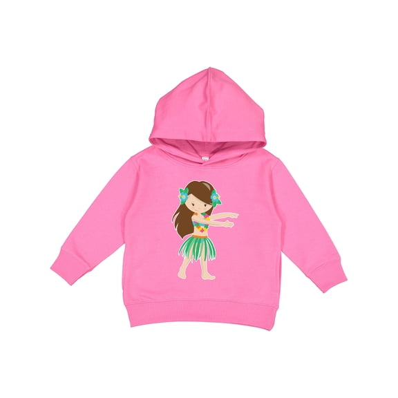 Inktastic Brown Haired Hula Girl Toddler Hoodie