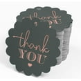 thumbnail image 4 of Inkdotpot Real Rose Gold Foil Thank You Bridal Shower Tags Favor Hang Paper Tags 50 Piece, 4 of 7