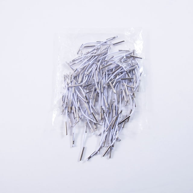 Miangastore 100pcs Barbed Elastic Bands With Metal Ends For Mask Making And Book Binding Adjustable Elastic Strap For Sewing Diy Crafts And Hat Fixing
