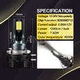 thumbnail image 5 of Ruiandsion  H9B  LED White Light Bulbs Headlamp Beam 3030 12SMD 1200LM 6000K 10-30v for KIA Borrego Hyundai Optima Sedona, 5 of 8