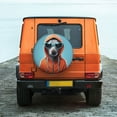 thumbnail image 6 of Pofeuu Cool Dog In Hoodie Print Spare Tire Wheel Cover for Car Truck SUV Camper Universal Fit Spare Tire Cover RV Spare Tire Covers-14 inch, 6 of 6