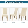 thumbnail image 3 of Lapalife Dining Chair Covers Stretch Floral Parsons Chair Slipcover for Dining Room Set of 4, Beige, 3 of 6