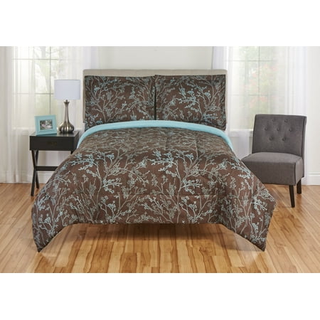 Brown Bedding - Mainstays Silhouette Toile Comforter and Sham Bedding Set, Multiple Sizes