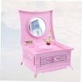 thumbnail image 3 of FONDOTIN 1Pcs Boîte à Musique pour Filles avec Design de Commode Classique Style Rose Plastique Rigide 12.2x5.3x3.5in, 3 of 7