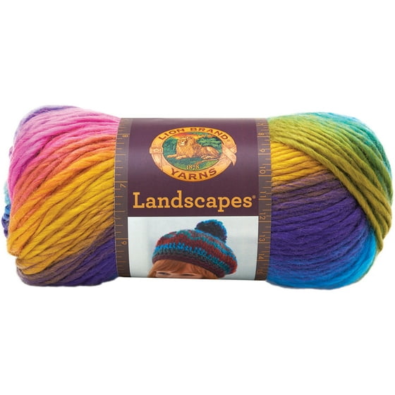 Lion Brand Landscapes Yarn Blue Lagoon Com
