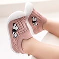thumbnail image 3 of Toddler Shoes for Unisex Closed Toe Knit Mesh Cartoon Jacquard On Shoes Anti Soft Sole Toddler Sneaker for Baby First Walkers Summer Watermelon Red Size 6, 3 of 4