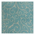thumbnail image 5 of Unique Loom Outdoor Botanical Collection Area Rug - Curl (13' Square Light Aqua/Ivory), 5 of 6