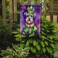 thumbnail image 2 of Schnauzer King of Mardi Gras Garden Flag 11.25 in x 15.5 in, 2 of 5
