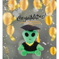 thumbnail image 5 of DolliBu Green Alien Graduation Plush Toy - Super Soft Graduation Stuffed Animal Dress Up with Gown and Cap with Tassel Outfit - Cute Congratulatory Graduation Gift - 6 Inches, 5 of 6