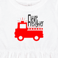 thumbnail image 4 of Inktastic Future Firefighter Cute Red Firetruck Girls Baby Dress, 4 of 5