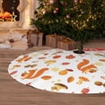 thumbnail image 6 of Lsque Squirrel InThe Forest3 Print Christmas Tree Skirt, Tree Skirt with Ties or Velcro, Perfect for Holiday Decorations, Halloween, and New Year-36", 6 of 7