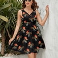 thumbnail image 3 of Cycling Watercolor On Black Dress Fashion Beach Long Dresses Female Party Printed Sundress, 3 of 7