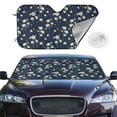thumbnail image 2 of Kdxio Daisies Flowers Print Windshield Sun Shade,UV Rays and Sun Heat Protection,Sunshade for Car Windshield,Car Shade Front Windshield - Medium, 2 of 6