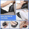 thumbnail image 3 of Shiatsu Massage Cushion, 8 Massage Nodes, Electric Neck Massager with 15 Minute Timer & 3 Speeds, Back Massager with Heating Function, Multi-Use for H, 3 of 5