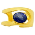 thumbnail image 4 of 18K Gold Over Brass Natural Lapis Lazuli - Afghanistan Ring s.8 Jewelry RM-1751 TGR1019_C_8, 4 of 6