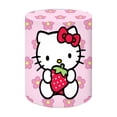thumbnail image 5 of Fondo para fiesta temática de Hello Kitty, cubiertas redondas, fondo para primer cumpleaños de niña, baby shower, gato rosa, círculo, cilindro, pancarta elástica, 5 of 5