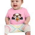 thumbnail image 1 of Cartoon Vampire Pug W Pumpkin T-Shirt Infant -Image by Shutterstock,  12 Months, 1 of 4