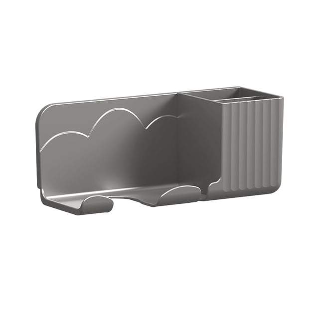 Tablettes pour Rangement Mural Sans Perçage Support de Séchoir à Cheveux Support de Rangement Mural pour Salle de Bain avec Grilles de Rangement Séchoir à Cheveux Mural