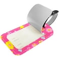 thumbnail image 2 of Square 2Pack PU Leather Crown Flowers Little Princess Cruise Luggage Tag with Privacy Cover and Name ID Tag for Travel Handbags Backpacks Luggage Tags, 2 of 6