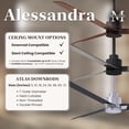 thumbnail image 2 of Matthews Fans - Alessandra - 3 Blade Ceiling Fan-8 Inches Tall and 42 Inches, 2 of 7
