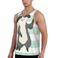 thumbnail image 2 of Easygdp Cute Raccoon Men's Tank Top, Sleeveless Muscle T Shirts, Breathable, Quick-Dry, Loose for Gym, Running, Fitness - Medium, 2 of 9