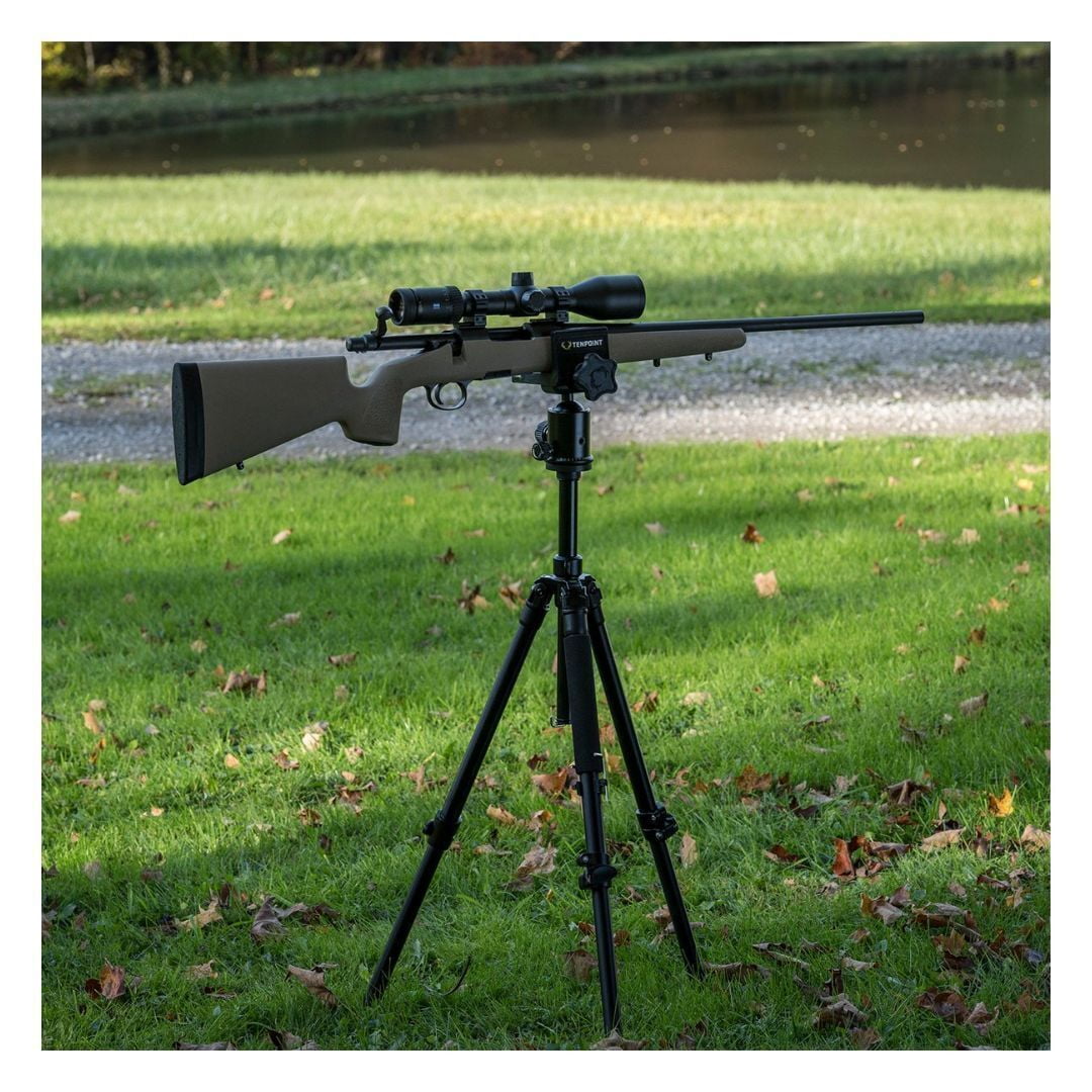 TenPoint Axis Tripod with Extendable Lightweight Body and Built-In Compass (Black)