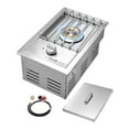 thumbnail image 1 of Parrilla individual VEVOR con quemador lateral, 15 000 BTU de propano líquido para cocina al aire libre, convertible a gas natural, parrilla individual integrada de acero inoxidable 304, 1 of 9
