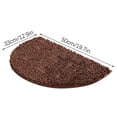 thumbnail image 3 of kjfeif Half Round Bathroom Rug Won't Slip Bathroom Mat Soft and Comfortable Furry Durable Thickened Bathroom Rug Machine Washable Reusable for Shower, Bedroom and Kitchen, 3 of 9