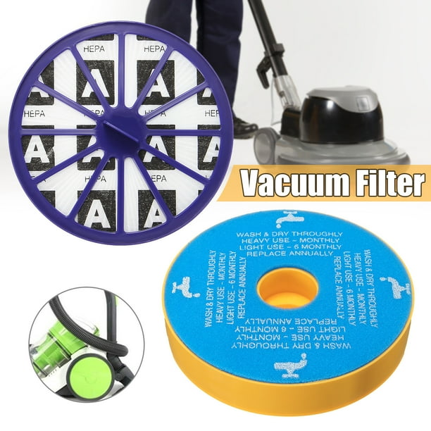 2PCS Washable Pre & Post Vacuum Filters Motor HEPA Vacuum Filter For