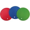 Better Kitchen Products, 3 Pack, Large Silicone Pot Holders, Hot Pads, Trivets, Blue, Lime Green & Red, 7