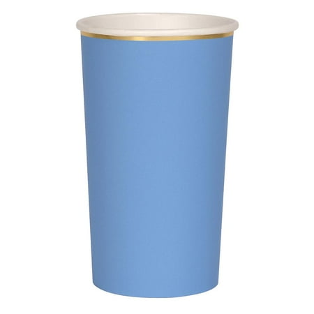 Meri Meri Bright Blue Highball Cups, 8ct