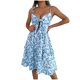 thumbnail image 1 of Vestido de Verano Floral Cuello en V Vestido de Arco de Poliéster, Vestido Casual sin Mangas para el Uso Diario Del Verano, 1 of 8