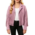 thumbnail image 4 of Zecgelong Girls Fringe Western Jacket Party Performance Outfit for Kids Pink Size 5-14Y, 4 of 7