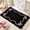 black, variant on Kmonabie Soft Absorbent Bath Mat Bow Knot Non Slip Bathroom Floor Rug, Plush Faux Chenille Bath Mat for Bedroom Home Decor, 40x60cm Quick Drying Kitchen Entryway Rug