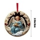 thumbnail image 3 of Adornos navideños, Adornos navideños, Adornos navideños colgantes de madera, Adornos navideños para el árbol de Navidad, Adornos para el coche, 2 colgantes navideños de madera, 3 of 7