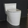 thumbnail image 5 of CRO Decor SOL814 1-Piece 1.28 GPF Single Flush Elongated Toilet Ceramic in White, 5 of 13