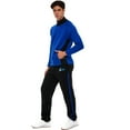 thumbnail image 6 of Notus Men’s Track Suits Set 2 Piece sweatsuits 2-piece set Jogger suit for men jogging suits for men 2 piece Sweatpants Sweat Suits Collar fleece tracksuit Black Blue S, 6 of 6