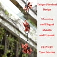 thumbnail image 7 of YIMWNYI 8.5FT Metal Windmill Rain Chain for Gutters, Decorative Downspout Catcher, Durable Garden Water Feature, Outdoor Rain Chime, Rust Resistant Rain Gutter Replacement, 7 of 7