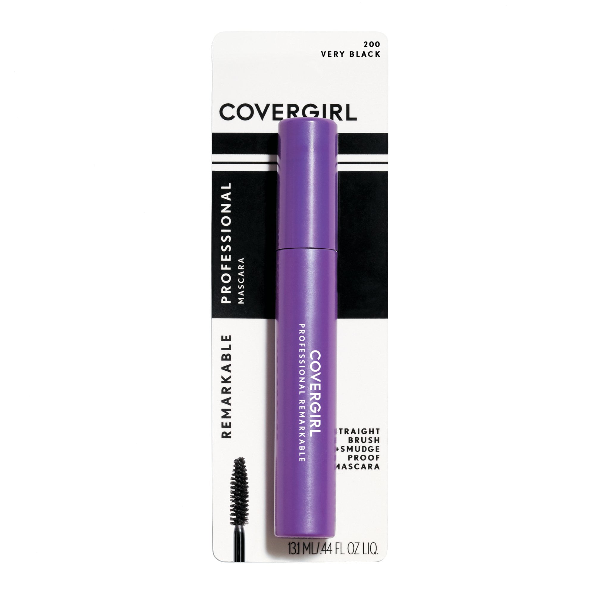 COVERGIRL Professional Remarkable Mascara 200 Very Black 0.3 oz (Pack of 6)