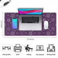 thumbnail image 5 of Long Mouse Pads for Desk,Purple Sun Moon Triangle Pattern Desk Mats on Top Of Desks, Desk Mouse Pad Extra Large with 3mm Non-Slip Base and Stitched Edge for Gaming,Office,Work,Home 35.4"x15.7", 5 of 6