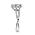 thumbnail image 3 of Empire Jewel 1.8 Ct Pear Cut Lab Created Diamond Wedding Ring - 14K White Gold Plated Jewelry - Hidden Halo Women's Engagement Ring - Wave Shank Special Ring, 3 of 3