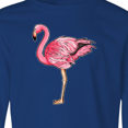 thumbnail image 4 of Inktastic Pink Flamingo Long Sleeve Youth T-Shirt, 4 of 5